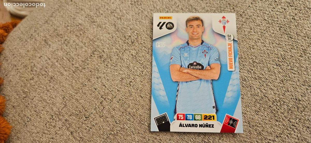 Cartes &agrave; collectionner de Football: adrenalyn alvaro nu&ntilde;ez celta 94 bis 2025 2026 25 26 trading card FICHAJE