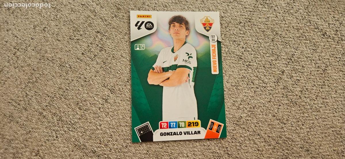Cartes &agrave; collectionner de Football: adrenalyn 117 bis gonzalo villar elche 2025 2026 25 26 trading card FICHAJE