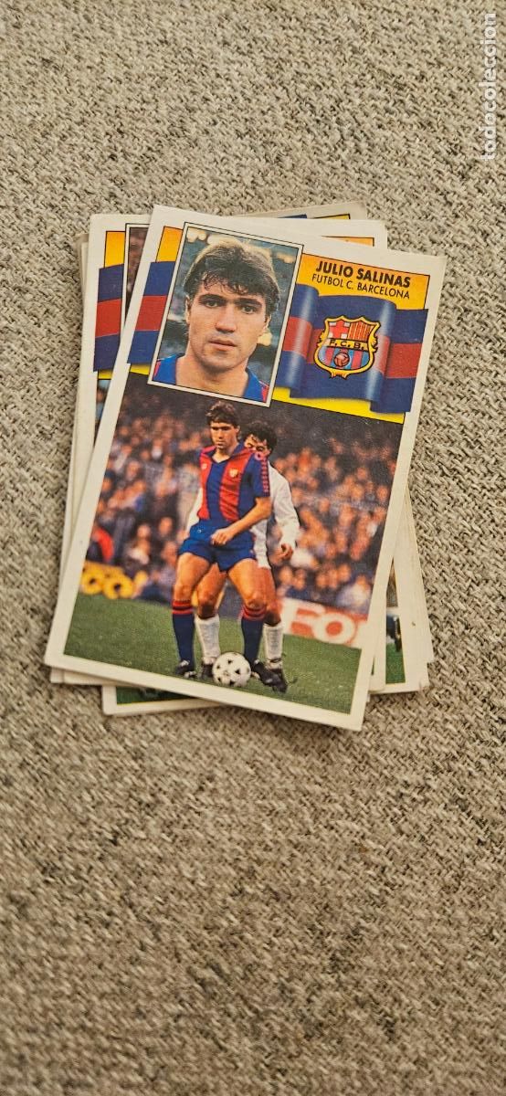 Cartes &agrave; collectionner de Football: barcelona julio salinas este 1990 1991 90 91 despegado