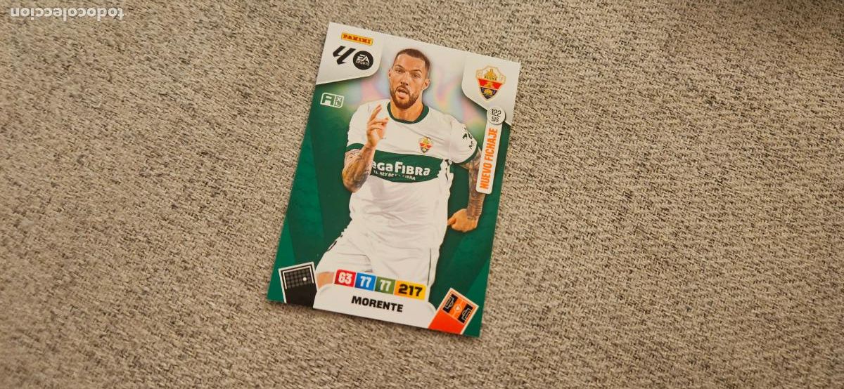 Cartes &agrave; collectionner de Football: adrenalyn 122 bis morente elche 2025 2026 25 26 trading card FICHAJE