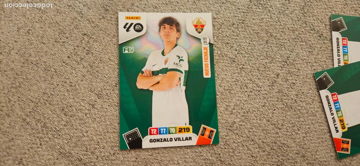 Cromos de F&uacute;tbol: adrenalyn 117 bis gonzalo villar elche 2025 2026 25 26 trading card FICHAJE