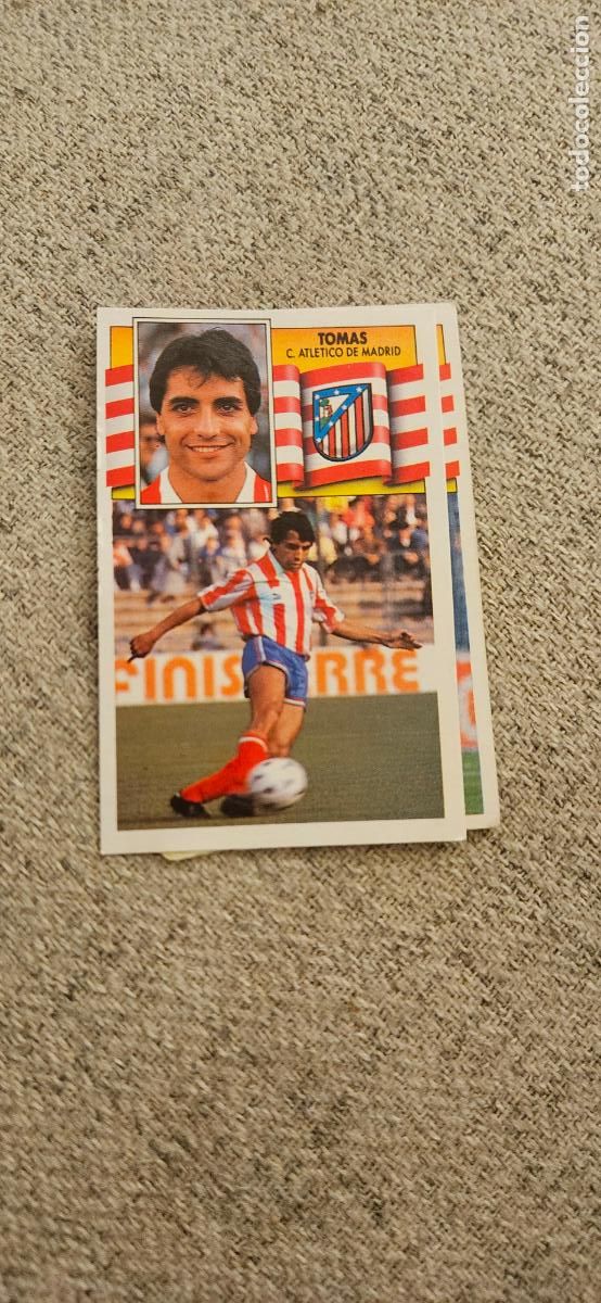 Cromos de F&uacute;tbol: atletico de madrid tomas este 1990 1991 90 91 despegado