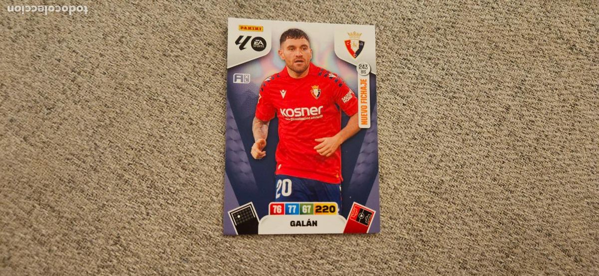 Cromos de F&uacute;tbol: adrenalyn 243 bis osasuna 2025 2026 25 26 trading card FICHAJE