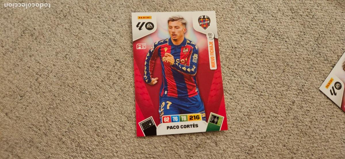 Cromos de F&uacute;tbol: adrenalyn 195 bis paco cortes levante 2025 2026 25 26 trading card FICHAJE