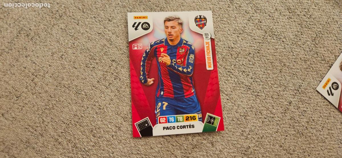 Cromos de F&uacute;tbol: adrenalyn 195 bis paco cortes levante 2025 2026 25 26 trading card FICHAJE