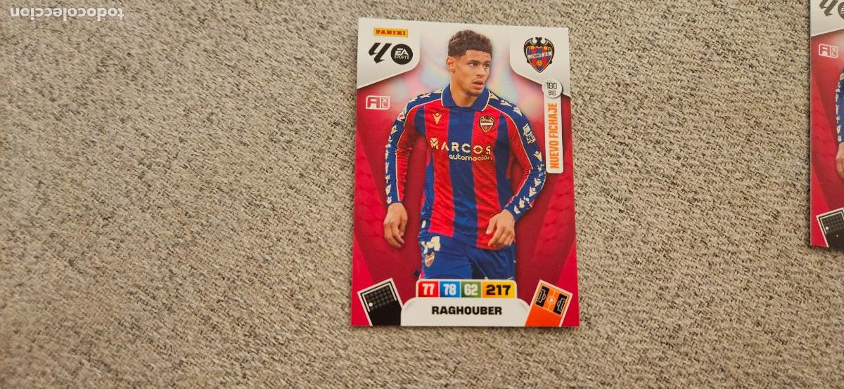 Cromos de F&uacute;tbol: adrenalyn 190 bis raghouber levante 2025 2026 25 26 trading card FICHAJE