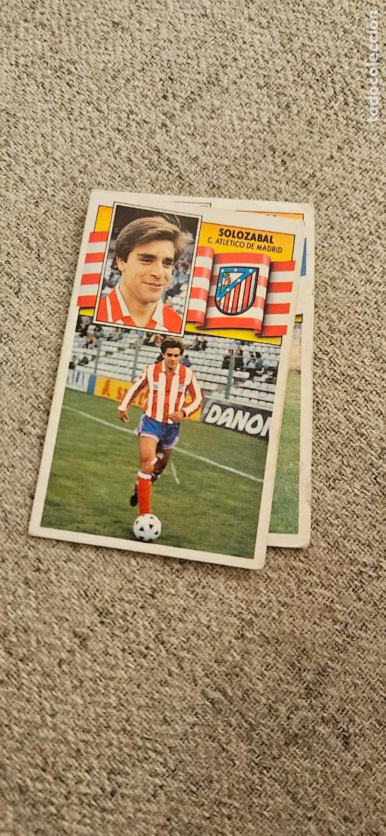 Cromos de F&uacute;tbol: atletico de madrid solozabal este 1990 1991 90 91 despegado