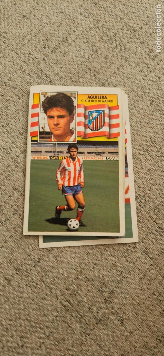 Cromos de F&uacute;tbol: atletico de madridaguilera este 1990 1991 90 91 despegado