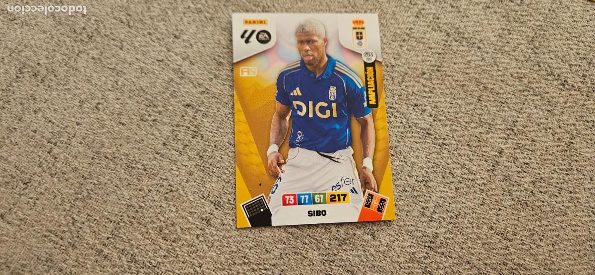 Cromos de F&uacute;tbol: adrenalyn 263 bis sibo oviedo 2025 2026 25 26 trading card FICHAJE