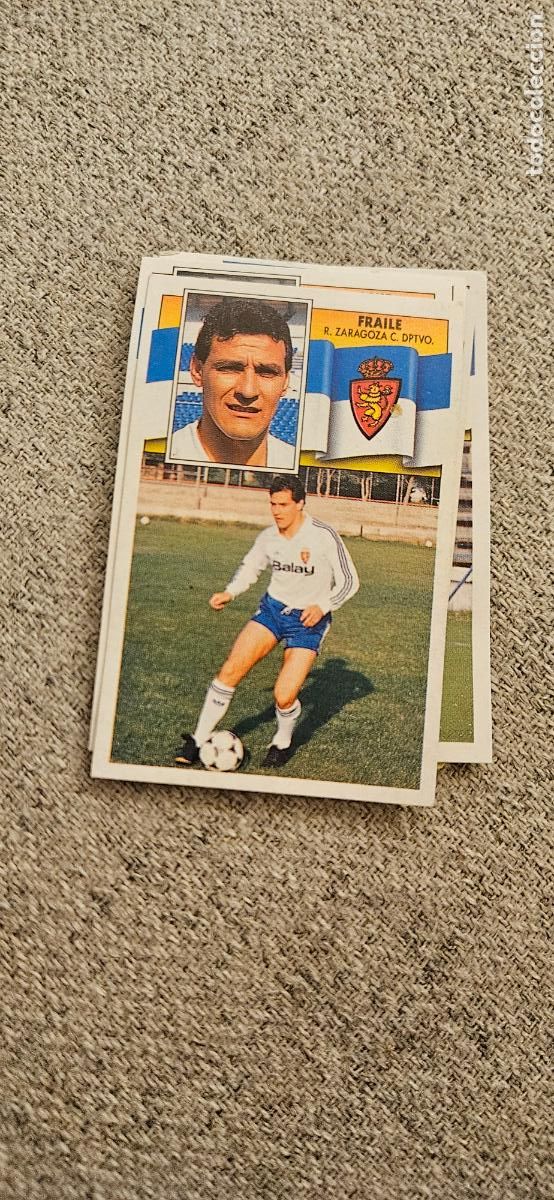 Cromos de F&uacute;tbol: zaragoza fraile este 1990 1991 90 91 despegado