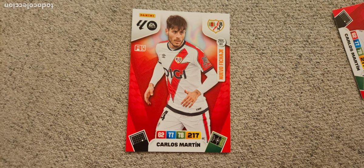 Cromos de F&uacute;tbol: adrenalyn285 carlos martin rayo vallecano bis 2025 2026 25 26 trading card FICHAJE