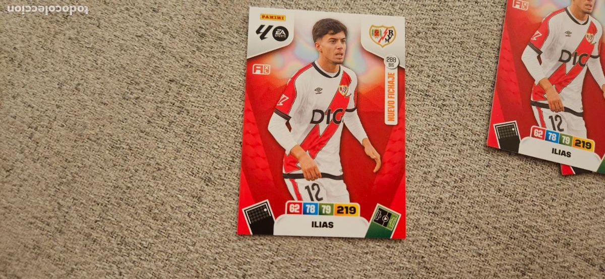 Cromos de F&uacute;tbol: adrenalyn 288 illias rayo vallecano 2025 2026 25 26 trading card FICHAJE
