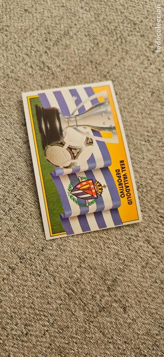 Cromos de F&uacute;tbol: escudo valladolid este 1990 1991 90 91 despegado