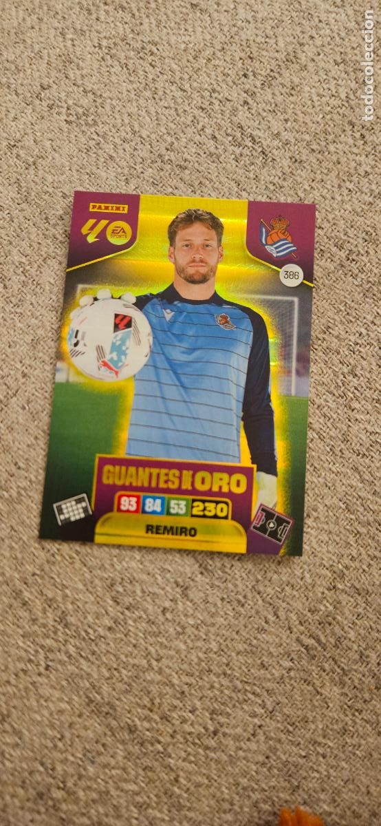 Football Stickers: GUANTES DE ORO 388 remiro real sociedad adrenalyn 2025 2026 25 26 trading card