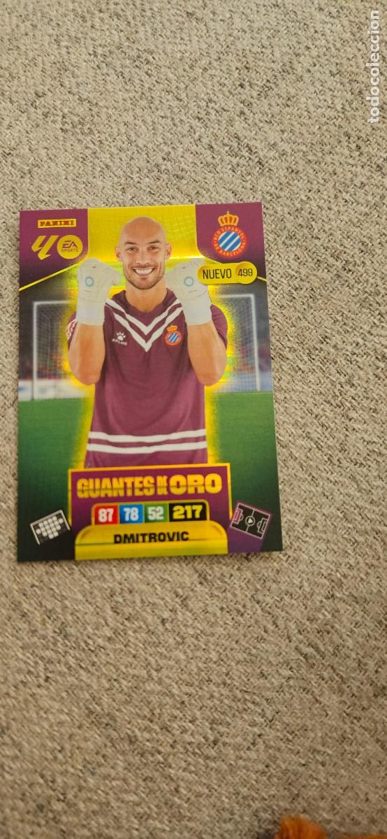 Football Stickers: GUANTES DE ORO 499 dimitrovic espa&ntilde;ol adrenalyn 2025 2026 25 26 trading card