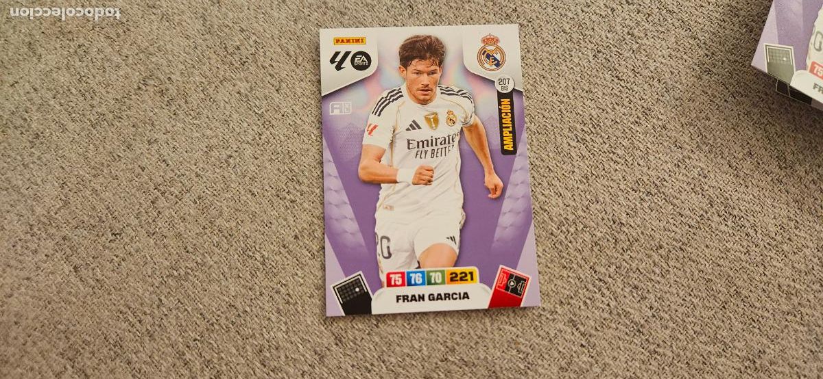 Football Stickers: adrenalyn 207 fran garcia real madrid 2025 2026 25 26 trading card FICHAJE