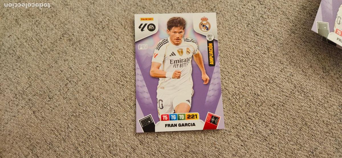 Football Stickers: adrenalyn 207 fran garcia real madrid 2025 2026 25 26 trading card FICHAJE
