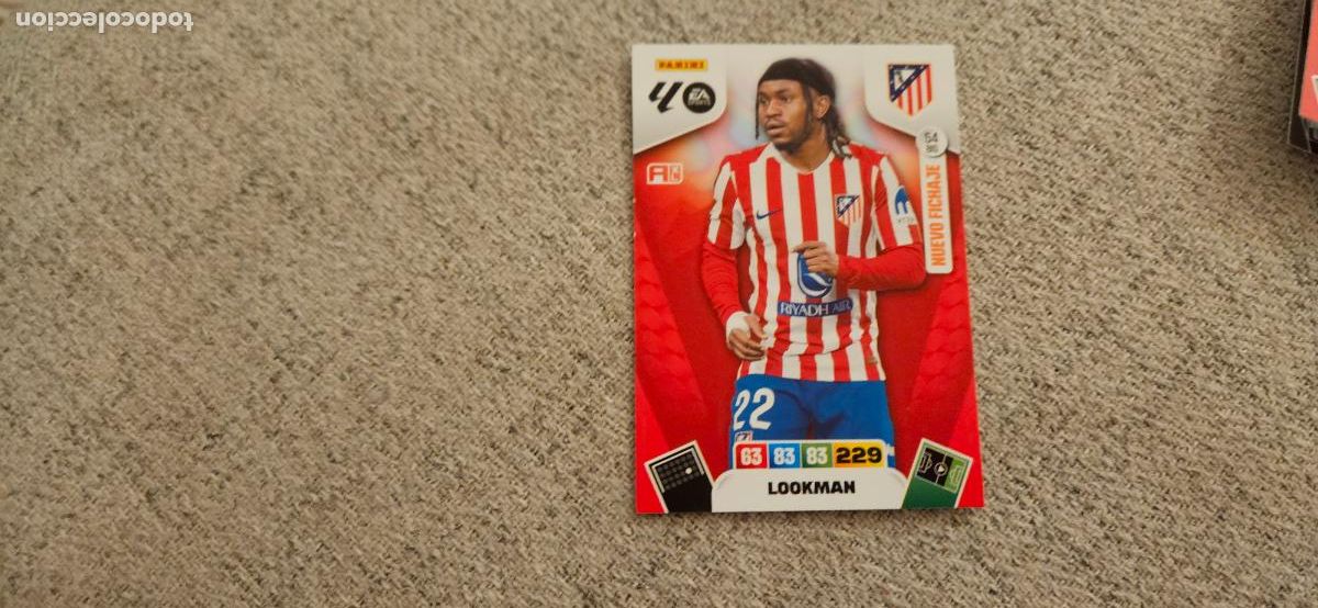 Football Stickers: adrenalyn 54 bis lookman atletico de madrid 2025 2026 25 26 trading card FICHAJE