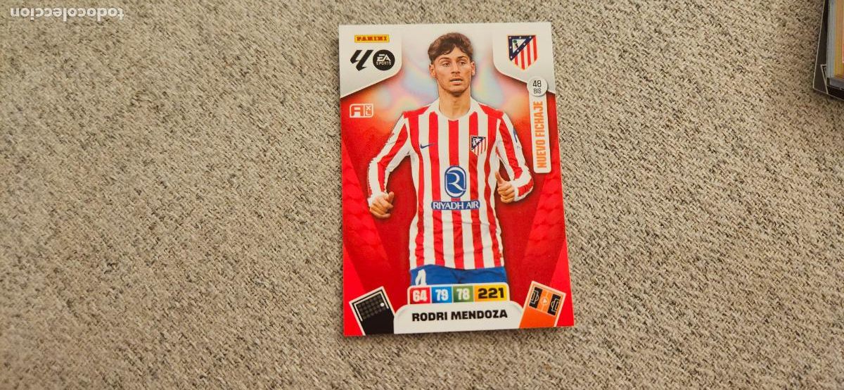 Football Stickers: adrenalyn 48 bis mendoza atletico de madrid 2025 2026 25 26 trading card FICHAJE