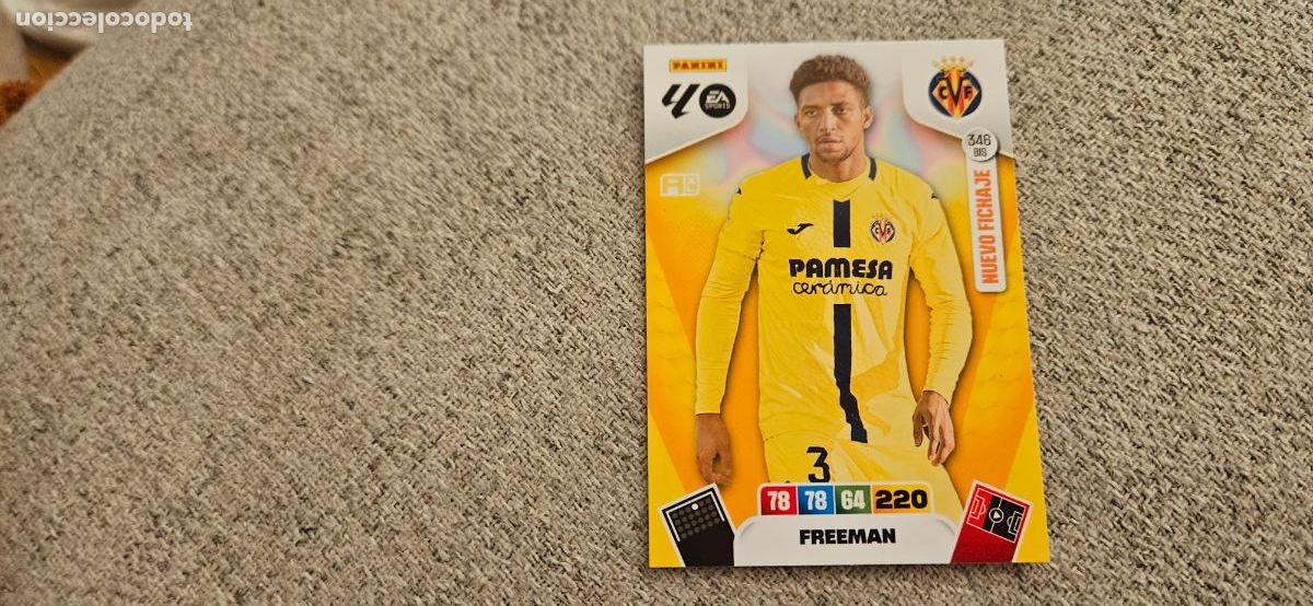 Cartes &agrave; collectionner de Football: adrenalyn 346 bis freeman villarreal 2025 2026 25 26 trading card FICHAJE