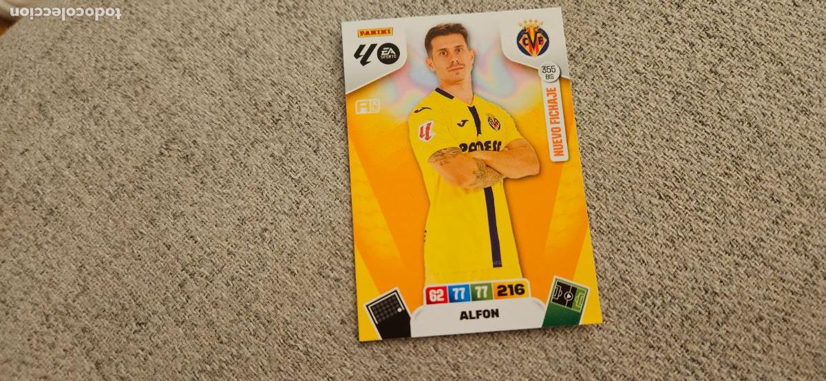 Cartes &agrave; collectionner de Football: adrenalyn 355 bis alfon villarreal 2025 2026 25 26 trading card FICHAJE