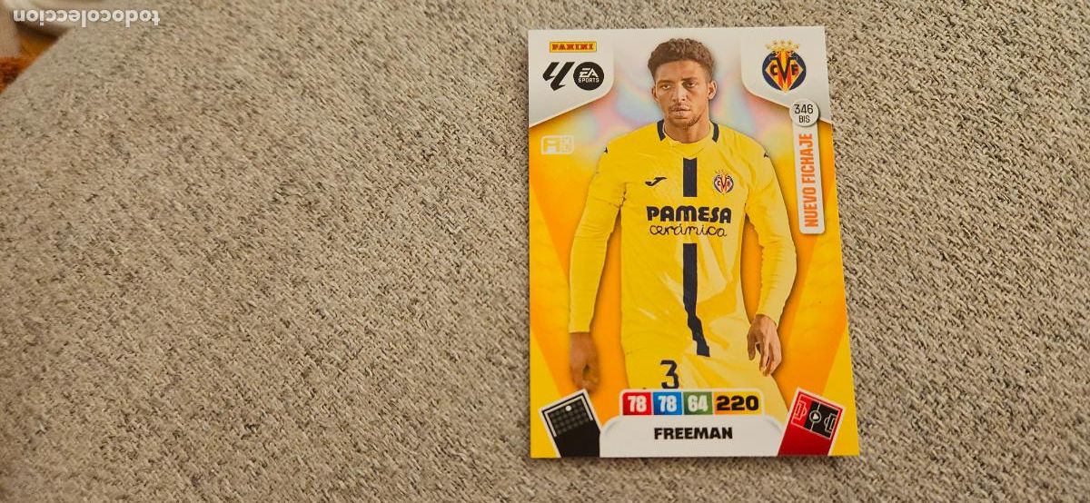 Cartes &agrave; collectionner de Football: adrenalyn 346 bis freeman villarreal 2025 2026 25 26 trading card FICHAJE