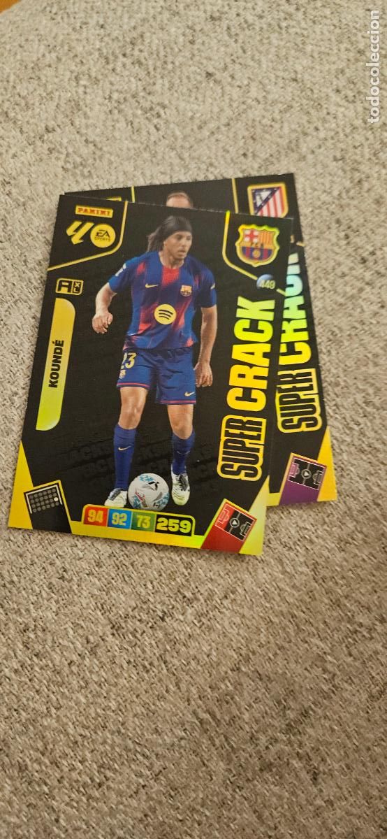 Cartes &agrave; collectionner de Football: super crack 449 kounde barcelona adrenalyn 2025 2026 25 26 trading card
