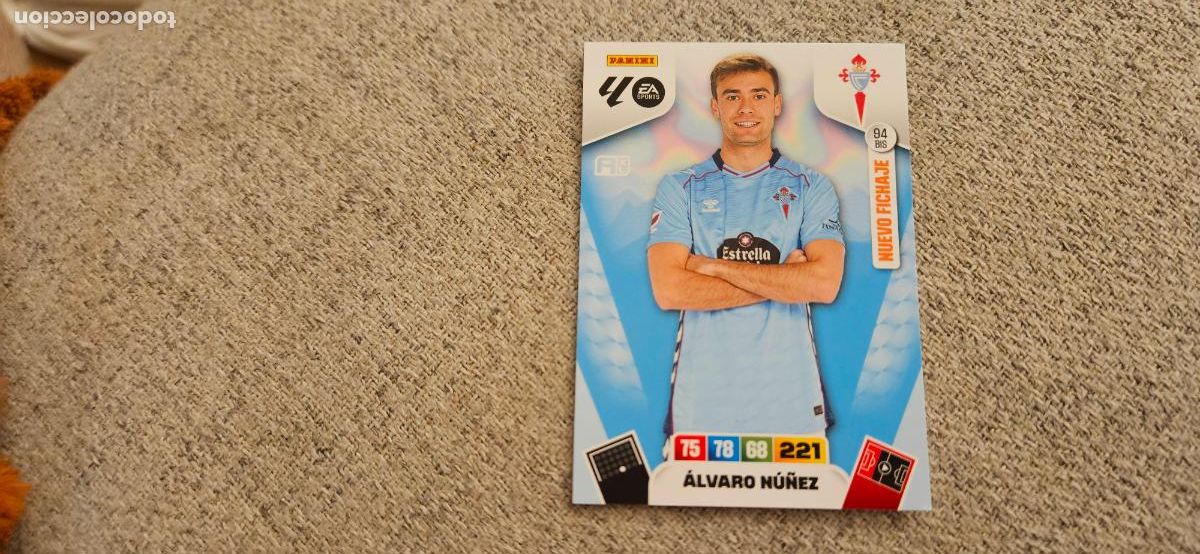 Cartes &agrave; collectionner de Football: adrenalyn alvaro nu&ntilde;ez celta 94 bis 2025 2026 25 26 trading card FICHAJE