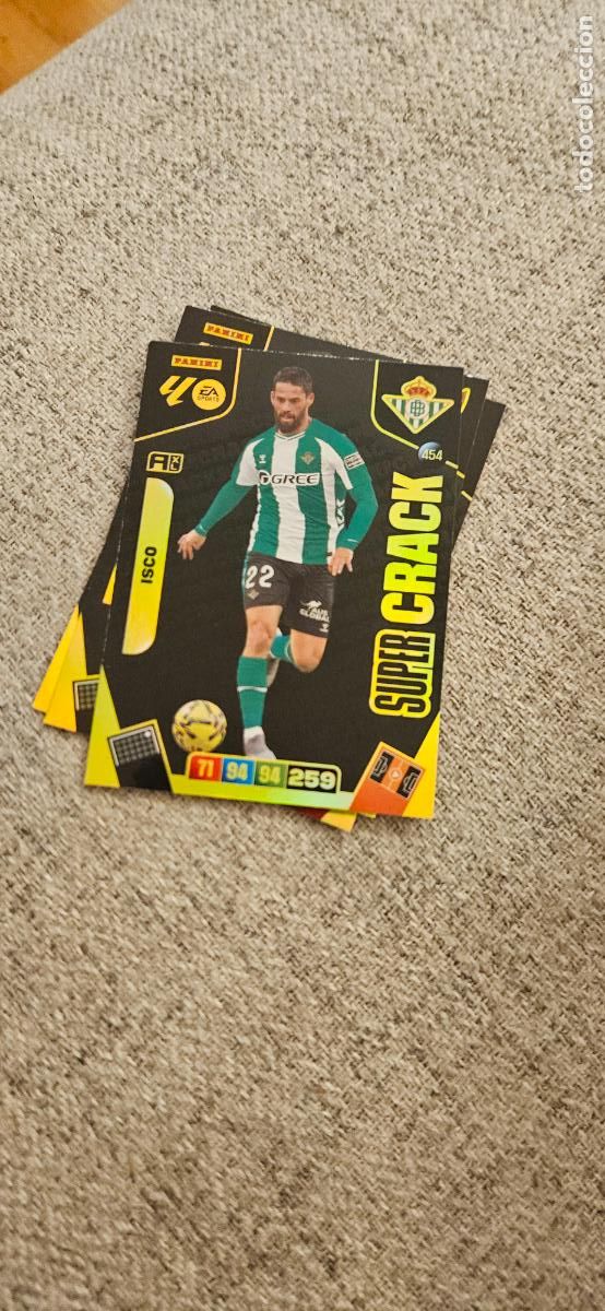 Cartes &agrave; collectionner de Football: super crack isco 454 betis adrenalyn 2025 2026 25 26 trading card