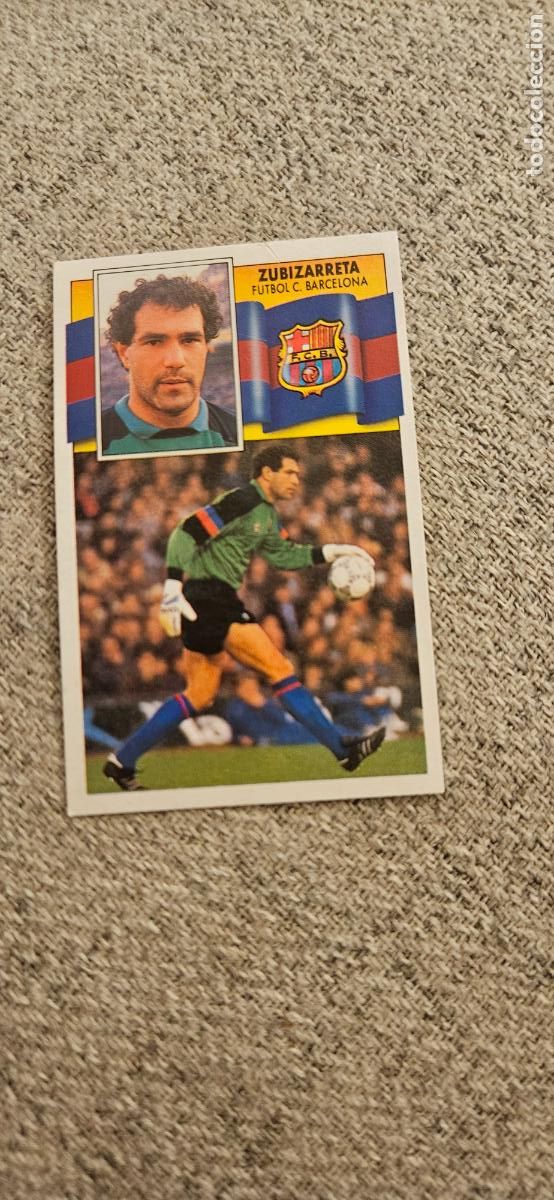 Cartes &agrave; collectionner de Football: barcelona zubizarreta este 1990 1991 90 91 despegado