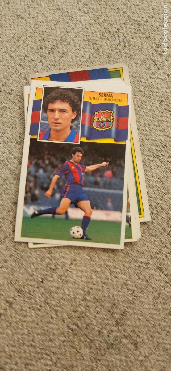 Cartes &agrave; collectionner de Football: barcelona serna este 1990 1991 90 91 despegado