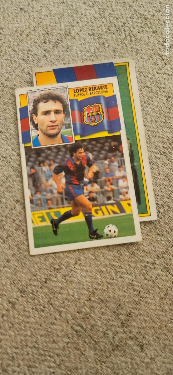 Cartes &agrave; collectionner de Football: barcelona lopez rekarte este 1990 1991 90 91 despegado