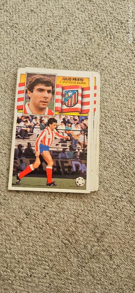 Football Stickers: atletico de madrid julio prieto este 1990 1991 90 91 despegado