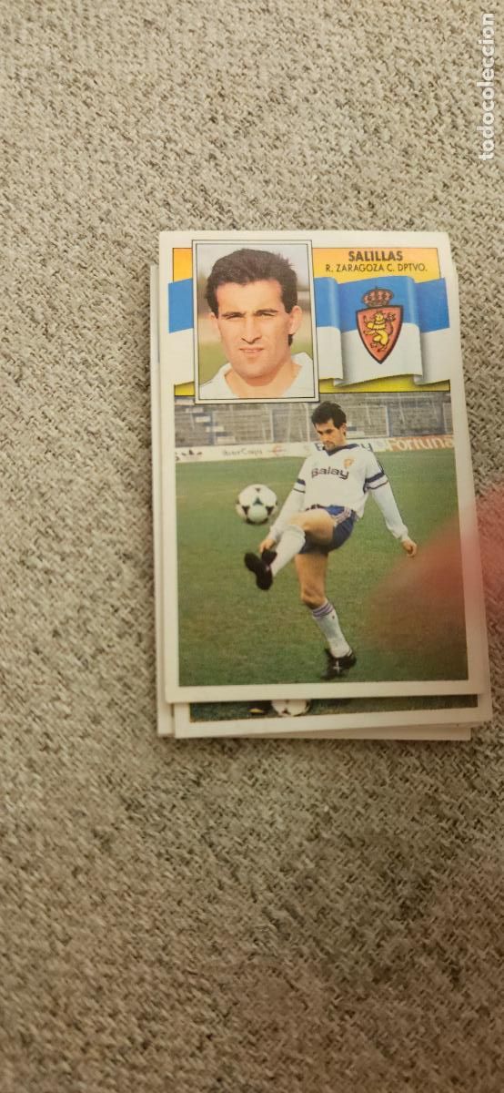 Football Stickers: zaragoza salillas este 1990 1991 90 91 despegado