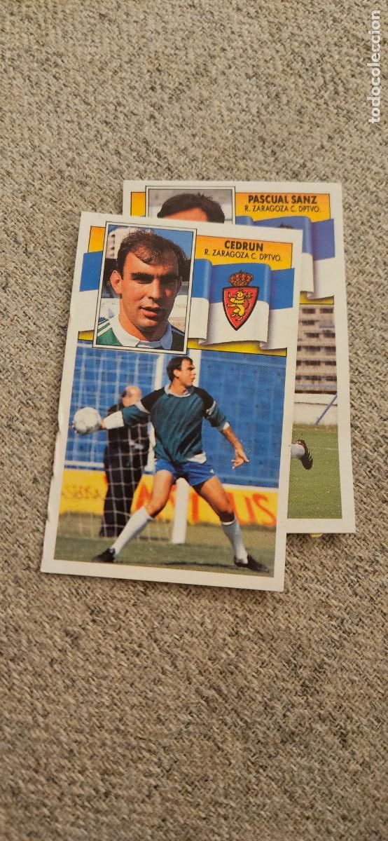 Football Stickers: zaragoza cedrun este 1990 1991 90 91 despegado