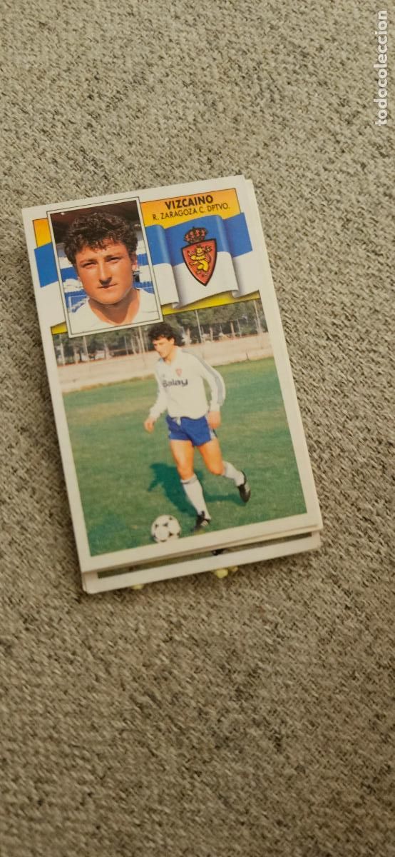 Football Stickers: zaragoza vizcaino este 1990 1991 90 91 despegado