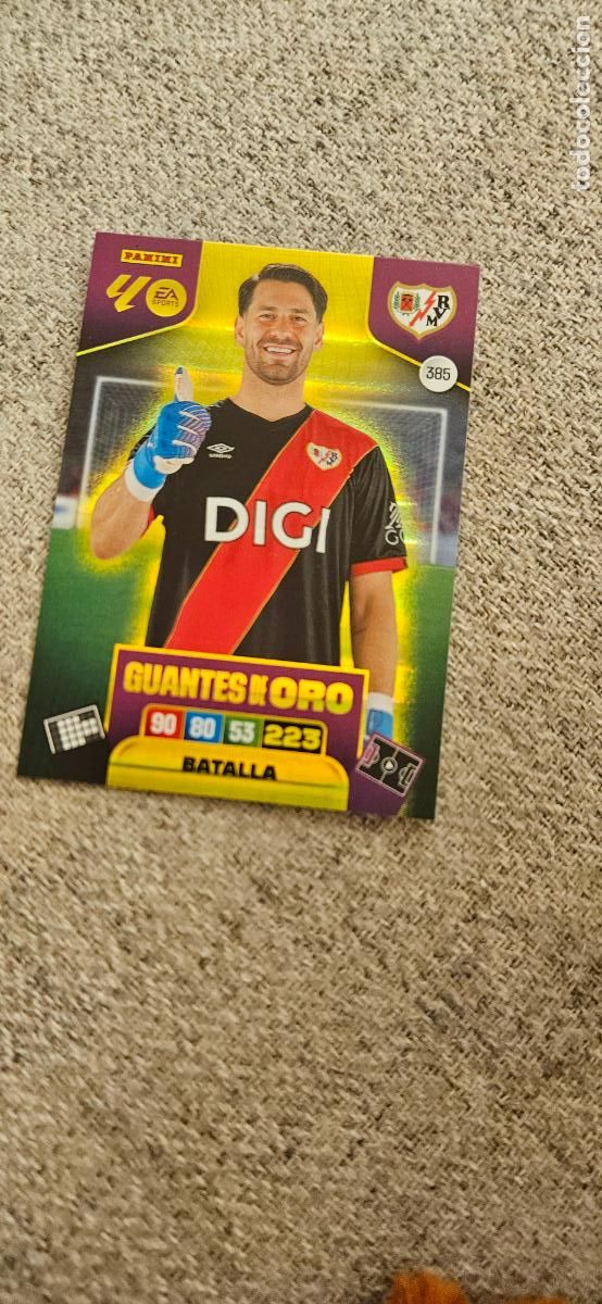 Cartes &agrave; collectionner de Football: GUANTES DE ORO batalla rayo vallecano 385 adrenalyn 2025 2026 25 26 trading card