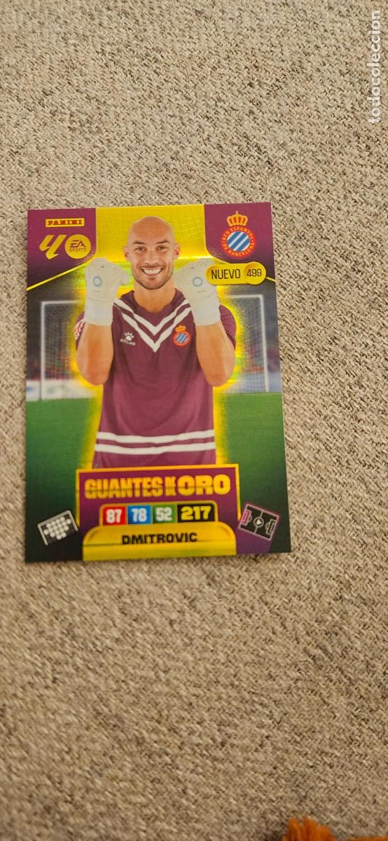 Cartes &agrave; collectionner de Football: GUANTES DE ORO 499 dimitrovic espa&ntilde;ol adrenalyn 2025 2026 25 26 trading card