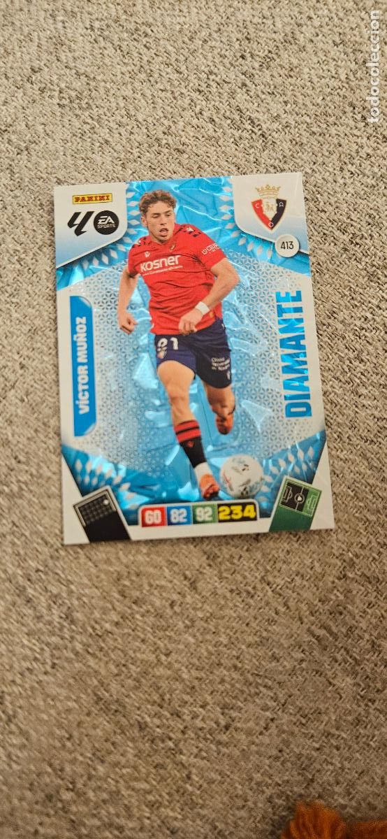 Cromos de F&uacute;tbol: diamante 413 victor mu&ntilde;oz osasuna adrenalyn 2025 2026 25 26 trading card