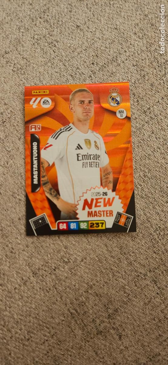 Cromos de F&uacute;tbol: new master mastantuono real madrid 10 adrenalyn 2025 2026 25 26 trading card