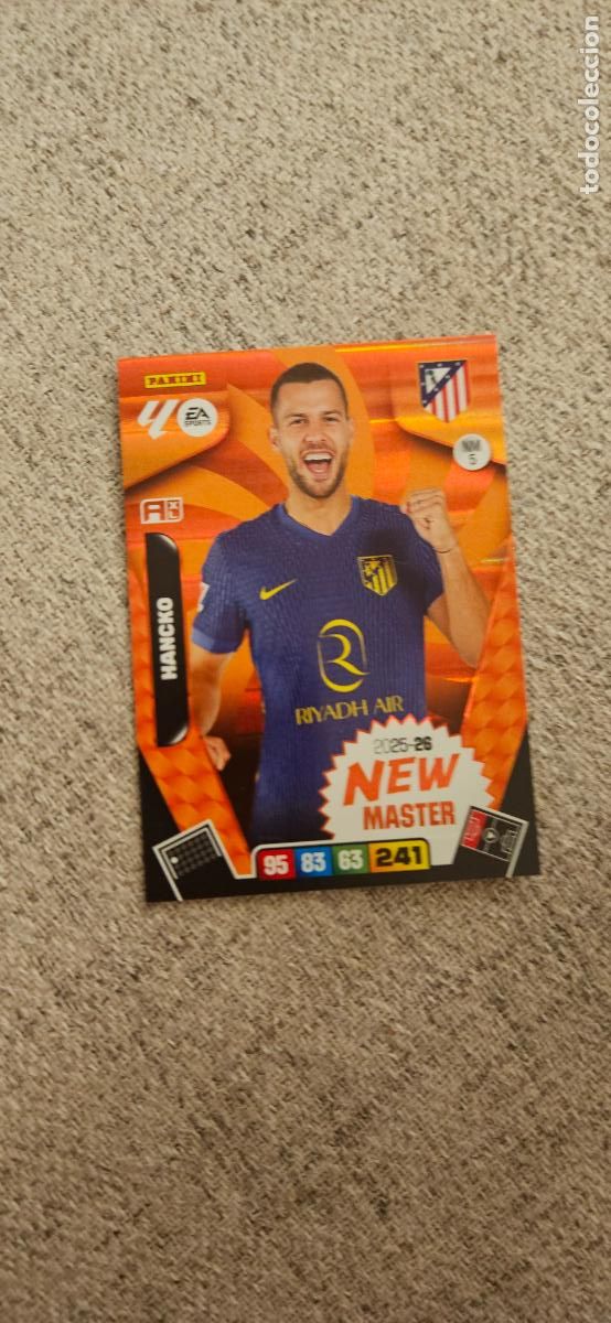 Cromos de F&uacute;tbol: new master 5 hancko 5 atletico de madrid adrenalyn 2025 2026 25 26 trading card