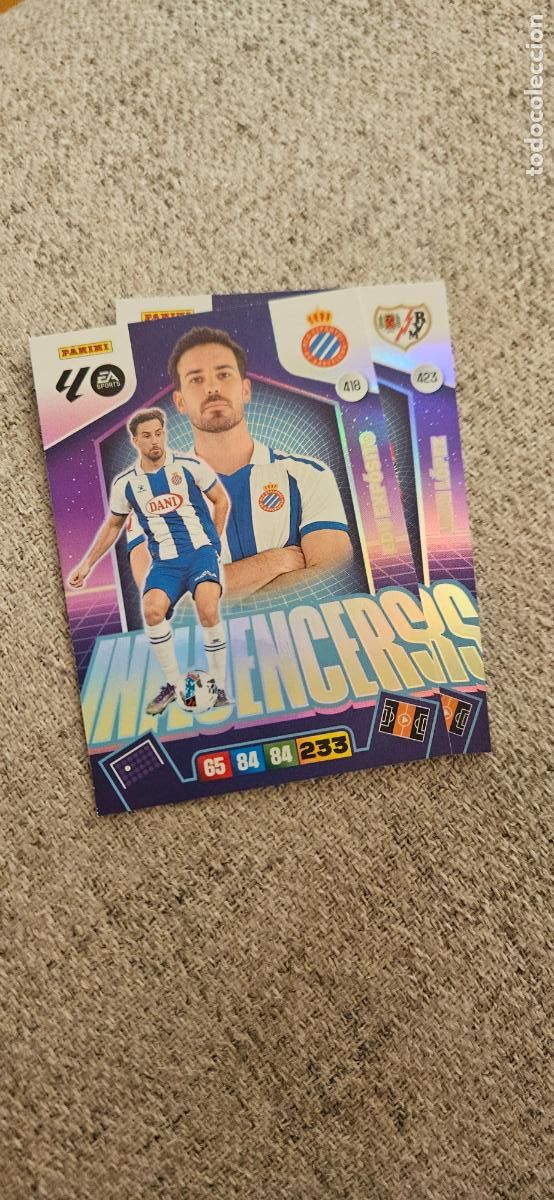 Cromos de F&uacute;tbol: influencers 418 exposito espa&ntilde;ol adrenalyn 2025 2026 25 26 trading card