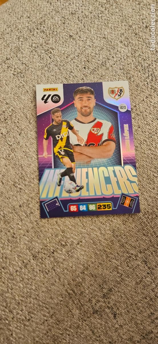 Cromos de F&uacute;tbol: influencers 423 unai lopez rayo vallecano adrenalyn 2025 2026 25 26 trading card