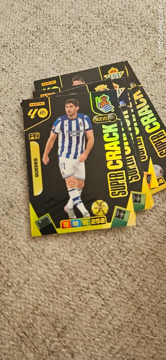 Cromos de F&uacute;tbol: super crack 517 guedes real sociedad adrenalyn 2025 2026 25 26 trading card
