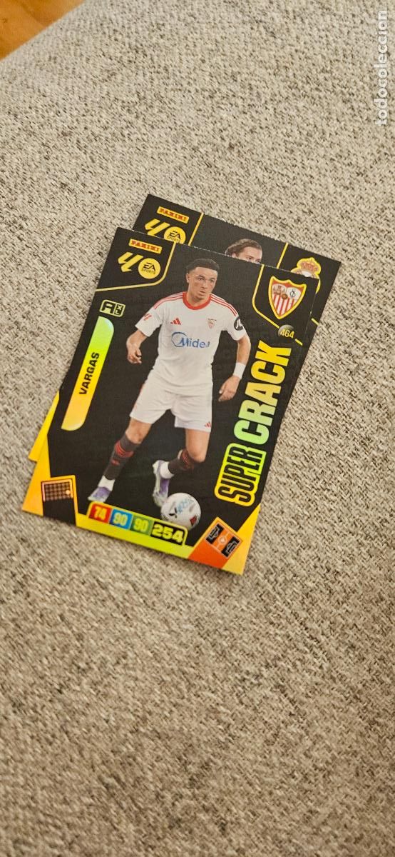 Cromos de F&uacute;tbol: super crack 464 vargas sevilla adrenalyn 2025 2026 25 26 trading card