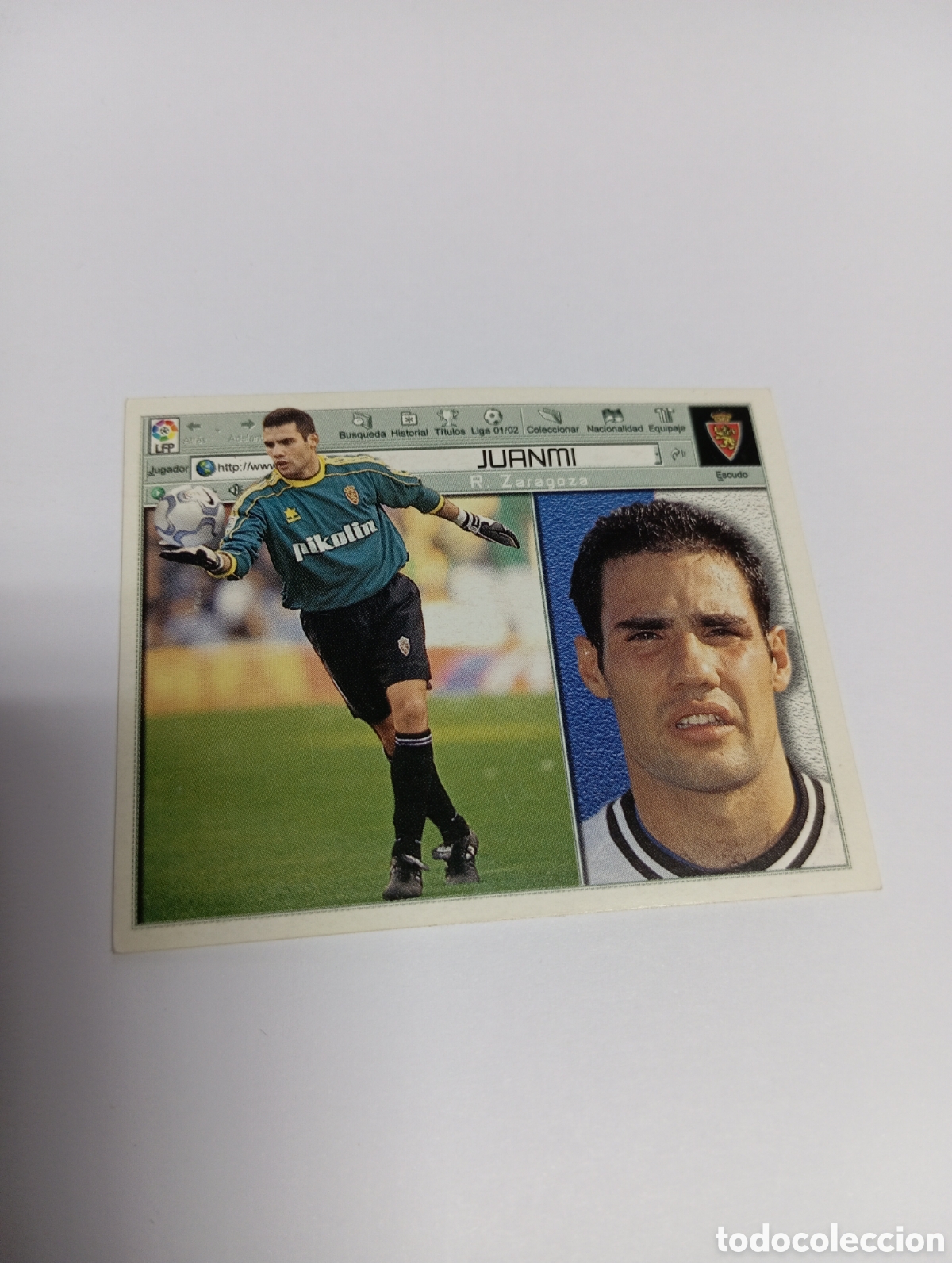 Cromos de F&uacute;tbol: JUANMI Zaragoza LIGA ESTE 2001 2002 PANINI 01 02