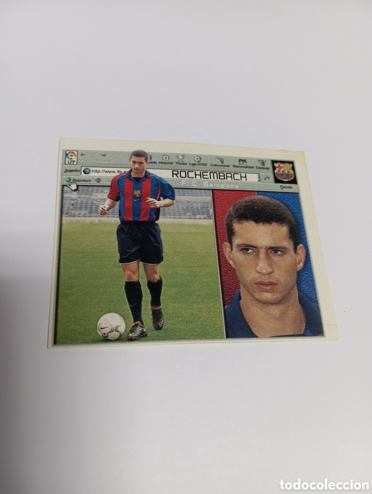 Cromos de F&uacute;tbol: FICHAJE 1 ROCHEMBACH LIGA ESTE 2001 2002 PANINI 01 02