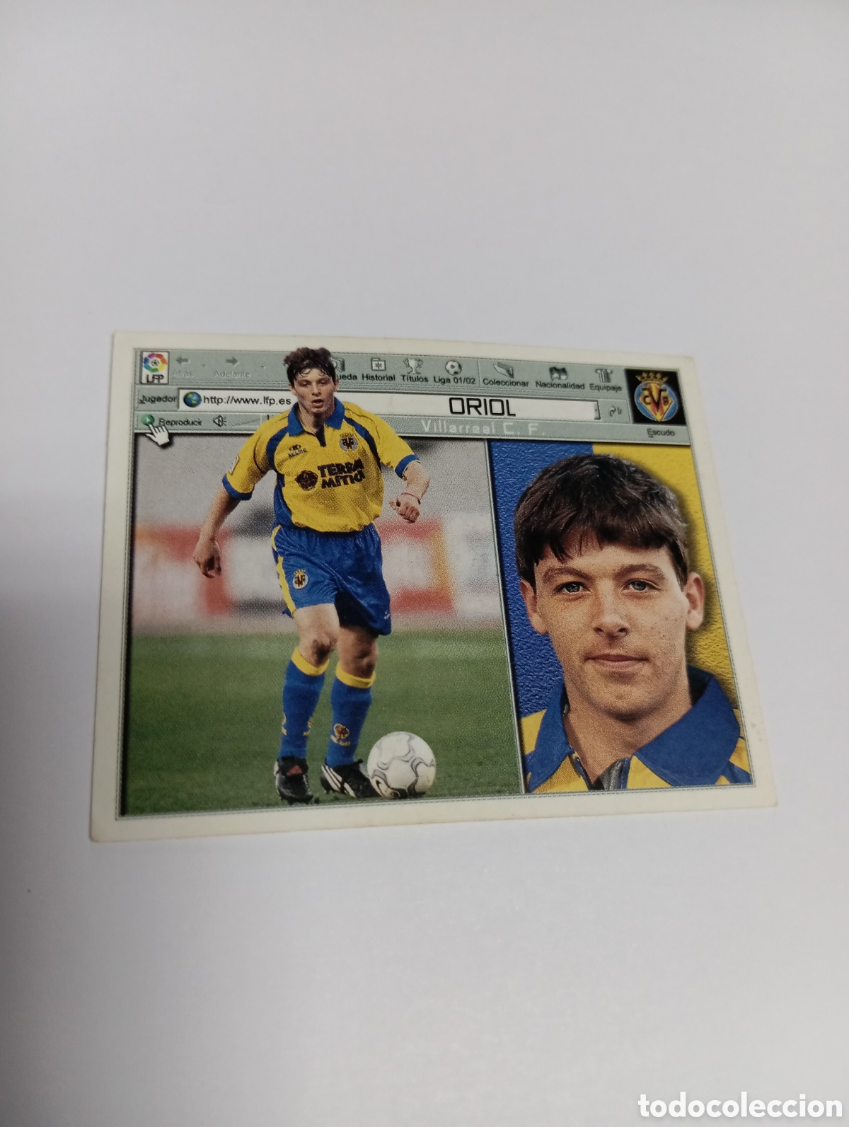 Cromos de F&uacute;tbol: FICHAJE 4 ORIOL LIGA ESTE 2001 2002 PANINI 01 02