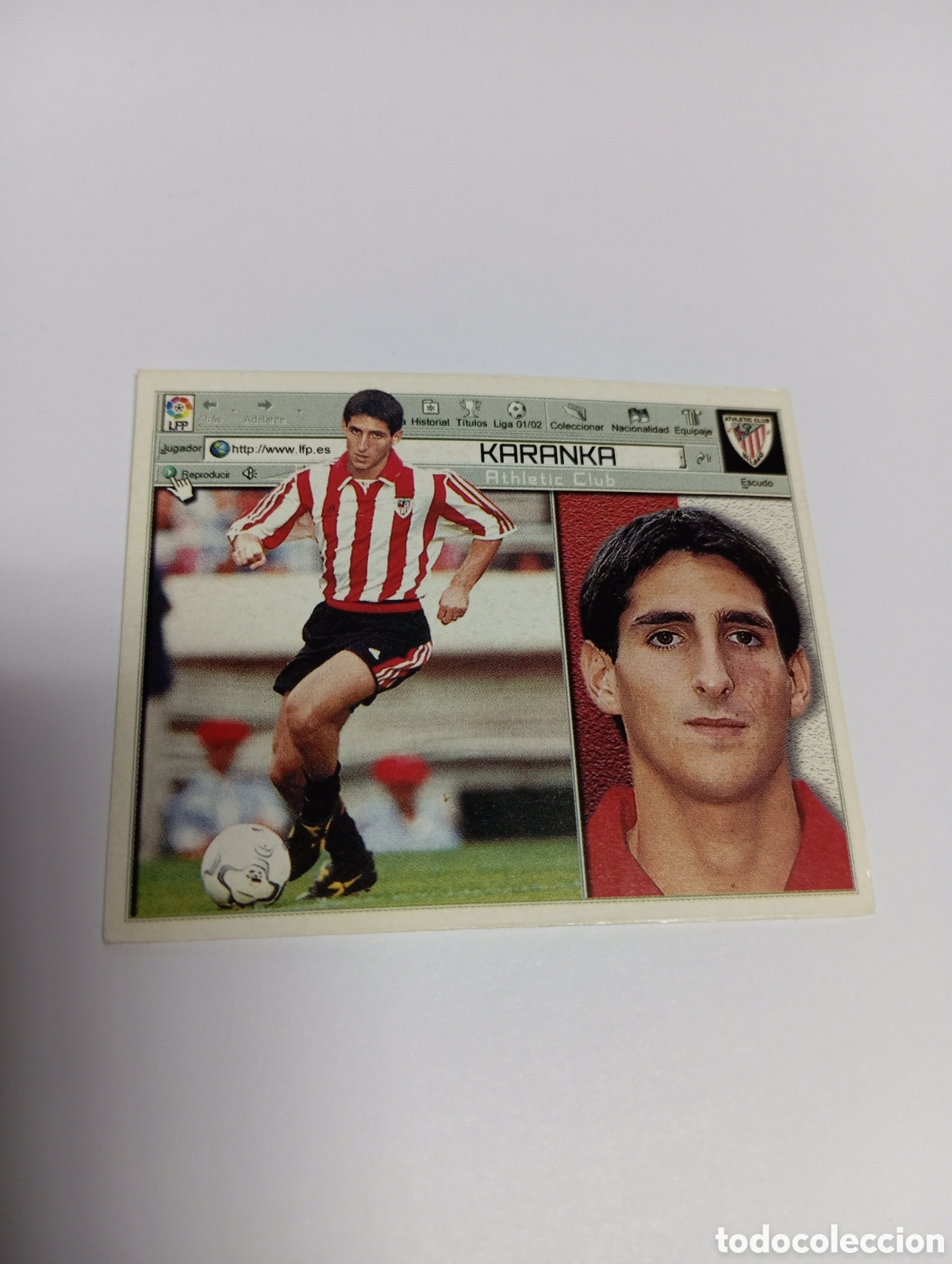Cromos de F&uacute;tbol: FICHAJE 11 KARANKA LIGA ESTE 2001 2002 PANINI 01 02