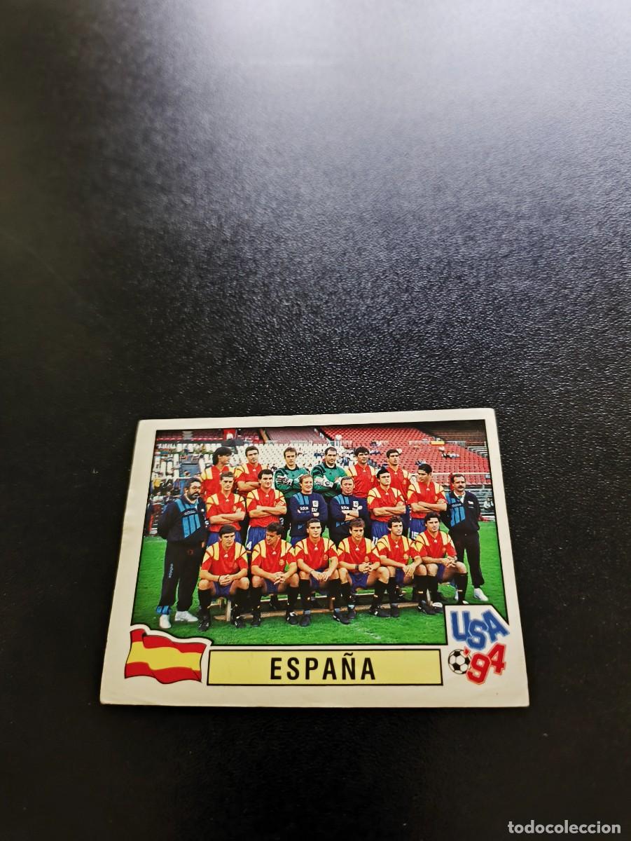 Cromos de F&uacute;tbol: 200 TEAM EQUIPO ESPA&Ntilde;A SPAIN SIN PEGAR PANINI FIFA WORLD CUP MUNDIAL USA ESTADOS UNIDOS 1994
